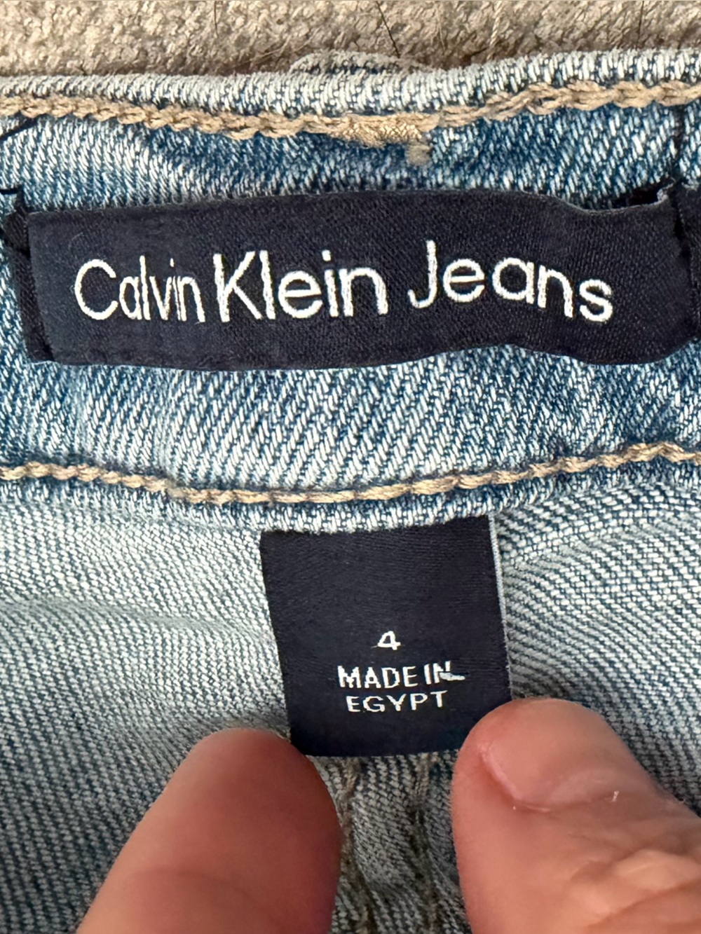 Calvin Klein Jeans Straight Leg Light Blue Denim - Picture 2 of 2